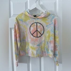 Tie dyed hoodie sweatshirt